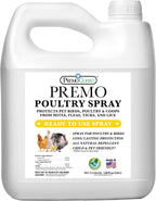 Premo Guard Poultry Spray - 128 oz - Kill Scaly Leg, Mites, Fleas, Lice, & Other Pest on Chickens and in Coops - Natural Plant Based Oils for Control, & Prevention - Family Safe with No Egg Withdrawl