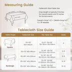puredown® Rustic Square Tablecloth, Waterproof Cotton Linen Tablecloth with Tassel, Wrinkle Free Farmhouse Table Cloths for Kitchen Dining Outdoor, 55"x55",4 Seats, Gray