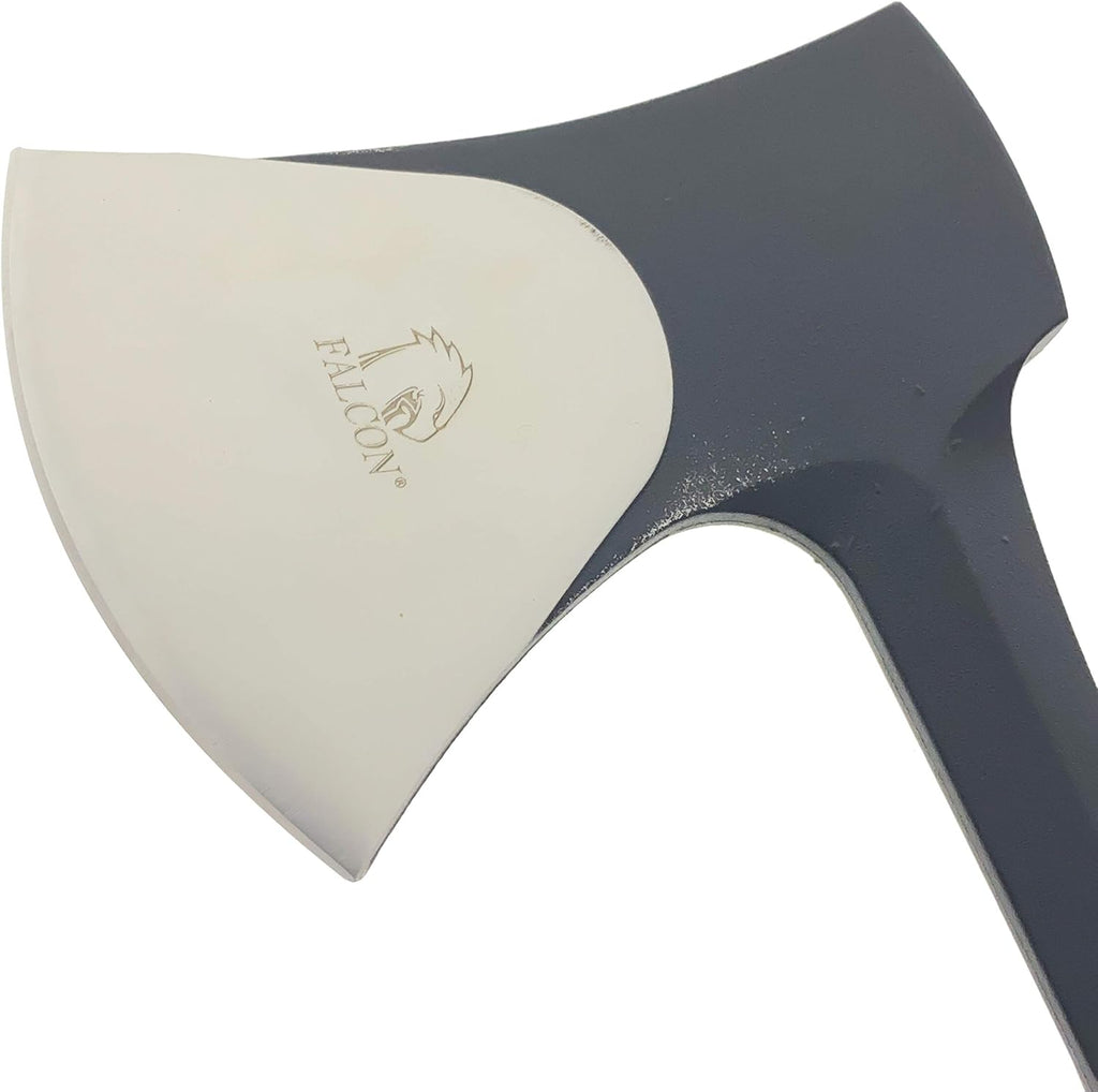 K-Musculo Otakumod 11" Tactical Ranger Axe. Hatchet. Stainless Steel Blade with Hard Cover. for Outdoor Camping - Hiking to Cut Branches, Make Fire. EDC Tasks (Black-Fire Starter)