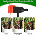 Garden Irrigation Dripper for 1/4" Drip Irrigation Tubing, 35 Pack Adjustable Drip Emitters Succulent Micro Watering Dripper for Individual Shrubs and Trees Irrigation System