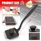 Grill Brush and Scraper [Extra Long 17-Inch Handle] Wire Grill Brush for Outdoor Grill Grill BrushGrill Cleaning Brush Grill Accessories for Most Grill Grill Accessories Gift for Men/Dad