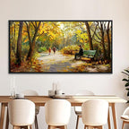 Forest Canvas Wall Art Large Wall Decor for Living Room Farmhouse Landscape Painting Wall Pictures Office Mural Farmhouse Home Decor 29x58 Inches Wood Framed
