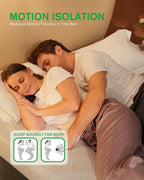 Life Balance 8 Inch Queen Size Mattress, Cooling Gel Memory Foam Mattress in a Box, Made in USA Queen Mattresses, Motion Isolation, Pressure Relief, Medium Firm, CertiPUR-US Certified, CY-8-Q