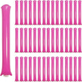 48pcs Round Head Boom Sticks Thunder Sticks Cheering Sticks Team Spirit Plastic Cheerleading Spirit Stick Clapper Inflatable Noise Maker Sports Supply (Pink)