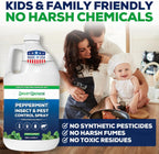 All Natural Peppermint Oil Insect & Pest Control Spray Repels Mice, Spiders, Ants, for Home, Indoor, Outdoor, Garden Maximum Strength Smart Grower Ready to Use 128 FL OZ