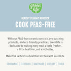 GreenLife Nonstick 12” (5QT) All in One Deep Skillet Wok with Lid, PFAS-Free Non-Toxic Ceramic Multi-Purpose Pan, Induction, All Stovetop, Egg, Stir Fry, Saute, Stay Cool Handle, Blue Haze