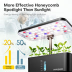 Ahopegarden Indoor Garden Hydroponics Growing System: 10 Pods Kit with LED