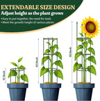 Garden Trellis, Tomato Cage Tall Plant Support Climbing Vines Flowers Stands Cucumber Trellis Plant cage(Tall 55.1 inches，2 Pack)