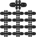 1/2 Inch to 1/4 Inch Tubing Irrigation Fittings for (1/2'' ID x 0.60''-0.63'' OD) 16mm Drip Tubing,Locked Barbed Tee Connectors (20 Pcs Barbed Tee 6-Way)
