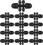 1/2 Inch to 1/4 Inch Tubing Irrigation Fittings for (1/2'' ID x 0.60''-0.63'' OD) 16mm Drip Tubing,Locked Barbed Tee Connectors (20 Pcs Barbed Tee 6-Way)