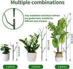 9 Pack Green Plant Support Stakes Plant Stakes for Indoor and Outdoor Plants. 39.37inch Plant Sticks with Extension Poles, Plant Clips,Plant Ties for Potted Monstera Plants, Climbing Plants