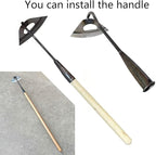 2Pcs Gardening Tools Hollow Hoe, All-Steel Hardened Hollow Hoe, Sharp Edge Garden Weeding Tools, Hoe Garden Tool Hand Shovel Weed Puller for Backyard Loosening Farm Planting Weeding ( Long Handle)
