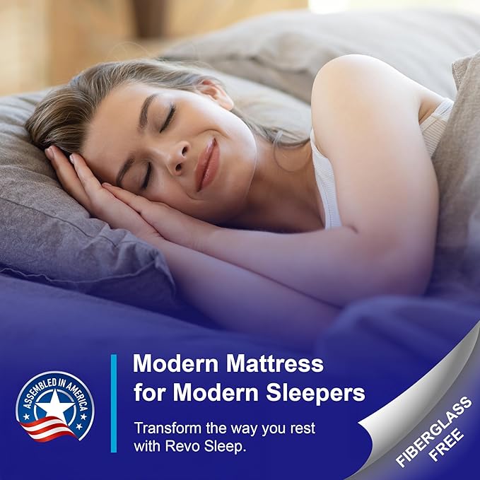 REVO Sleep Gel Memory Foam Mattress, 12-Inch California King – Cooling Gel Foam Mattress with Full-Body Support, Pressure Relief & Breathable Comfort for Deeper Sleep