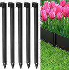 Landscape Edging Metal Stakes - 40 Pcs, 10 Inch Garden Landscape Stakes, High Carbon Steel Landscape Anchoring Stakes for Flowerbed Edging, Outdoor Tent and Landscape Edging Coil