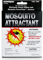 Flowtron MA-1000 Octenol Mosquito Attractant Cartridge, Compatible with BK-15, BK-40, BK-80, MC-9000, FC-8800-2 Pack