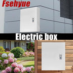 Electrical Box 20 x 16 x 8 Inch Indoor Outdoor Electrical Enclosure Box Steel Junction Box Wall Mounted Universal Electrical Project Box with Safety Locks and Mounting Plates