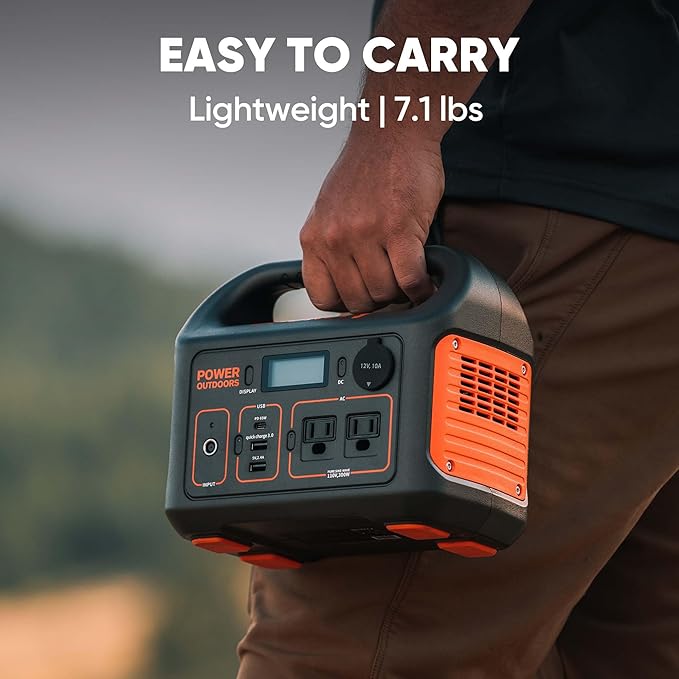Jackery Solar Generator 300, 293Wh Power Station with 40W Solar Panel, 300W Pure Sine Wave AC Outlet for RV Outdoors Camping Travel Blackout