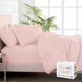 Pizuna 100% Cotton Queen 3 Pc Duvet Cover + 1 Pc Fitted Sheet Set 400 Thread Count Light Pink Sateen Weave Luxurious Long Staple Cotton 4 Piece Bedding Set-1 Duvet Cover,2 Pillow Shams,1 Fitted Sheet