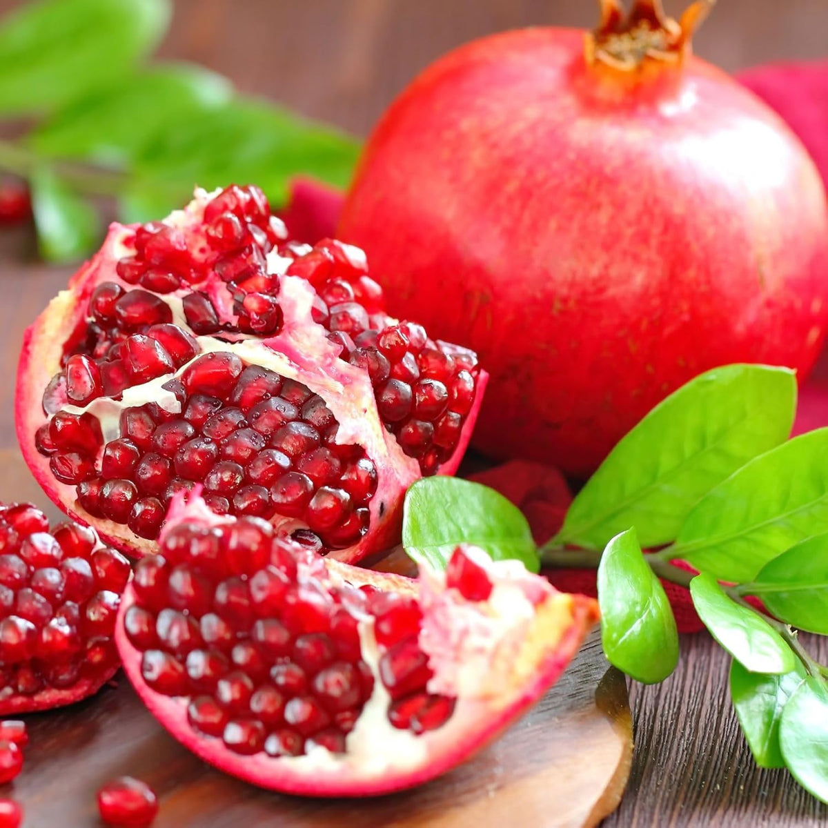Pomegranate Wonderful Live for Sale (4 Pack) | Easy to Grow Plants | Edible Fruit Plant for Sustainable Living | Grow Your own Food on Your Edible Organic Garden| Live for Planting| 2 inch Pot