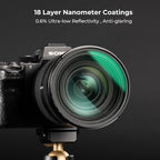 K&F CONCEPT 55mm White Mist 1/4 Filter, 18 Multi-Layer Coatings Dreamy Soft White Diffusion Filter with Cleaning Cloths for Portrait/Video/Vlog Photography