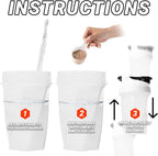 HELIMIX 1.5 Vortex Blender Shaker Bottle Holds upto 28oz | No Blending Ball or Whisk | USA Made | Portable Pre Workout Whey Protein Drink Shaker Cup | Mixes Cocktails Smoothies Shakes | Top Rack Safe