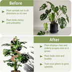 2 Pack Moss Pole, 28 Inch Monstera Plant Support, Moss Poles for Climbing Indoor Plants, Handmade Coco Coir Plant Support Stakes for Potted Plants, Pothos, Philodendron