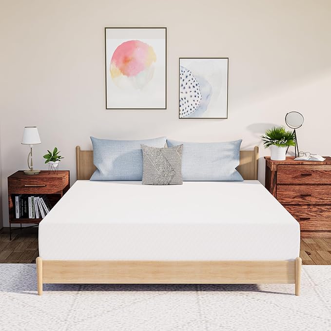 Neo Sleep 12 Inch King Medium Firm Cooling Gel Memory Foam Mattress for Cool Sleep Pressure Relieving CertiPUR-US Certified Foam, Mattress in a Box Fiberglass Free (King, 12 in)