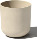 Veradek Mason Series Lima Planter - Round Planter for Indoor or Outdoor Porch/Garden | Made from Plastic-Stone Composite with Drainage Holes | Modern Décor for Succulents, Flowers, Small Plants