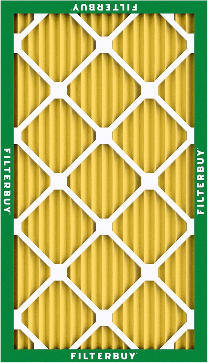 Filterbuy 20x32x1 Air Filter MERV 11 Superior Pet & Allergy Defense (4-Pack), Electrostatic Pleated HVAC AC Furnace Filters Replacement, Made in USA (Actual Size: 20.00 x 32.00 x 0.75)