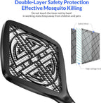 Mafiti Bug Zapper 3000V Ultra-Light Electric Fly Swatter with LED Light,Bug Zapper Indoor with Safety Grid for Home,Kitchen&Outdoor Camping-AA Battery Powered (not incl.)