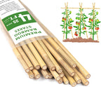 Plant Stakes 4FT, Natural Bamboo Stakes, HAINANSTRY 25Pcs Sturdy Bamboos Garden Stake, Bamboo Sticks for Plants, Beans, Indoor and Outdoor Climbing Plants, Tomato Vegetable Stakes for Garden
