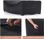 Patio Furniture Set Cover Waterproof, Mrrihand Outdoor Sectional Sofa Set Cover Heavy Duty 600D Table and Chair Set Cover 74" L×47" W×28" H