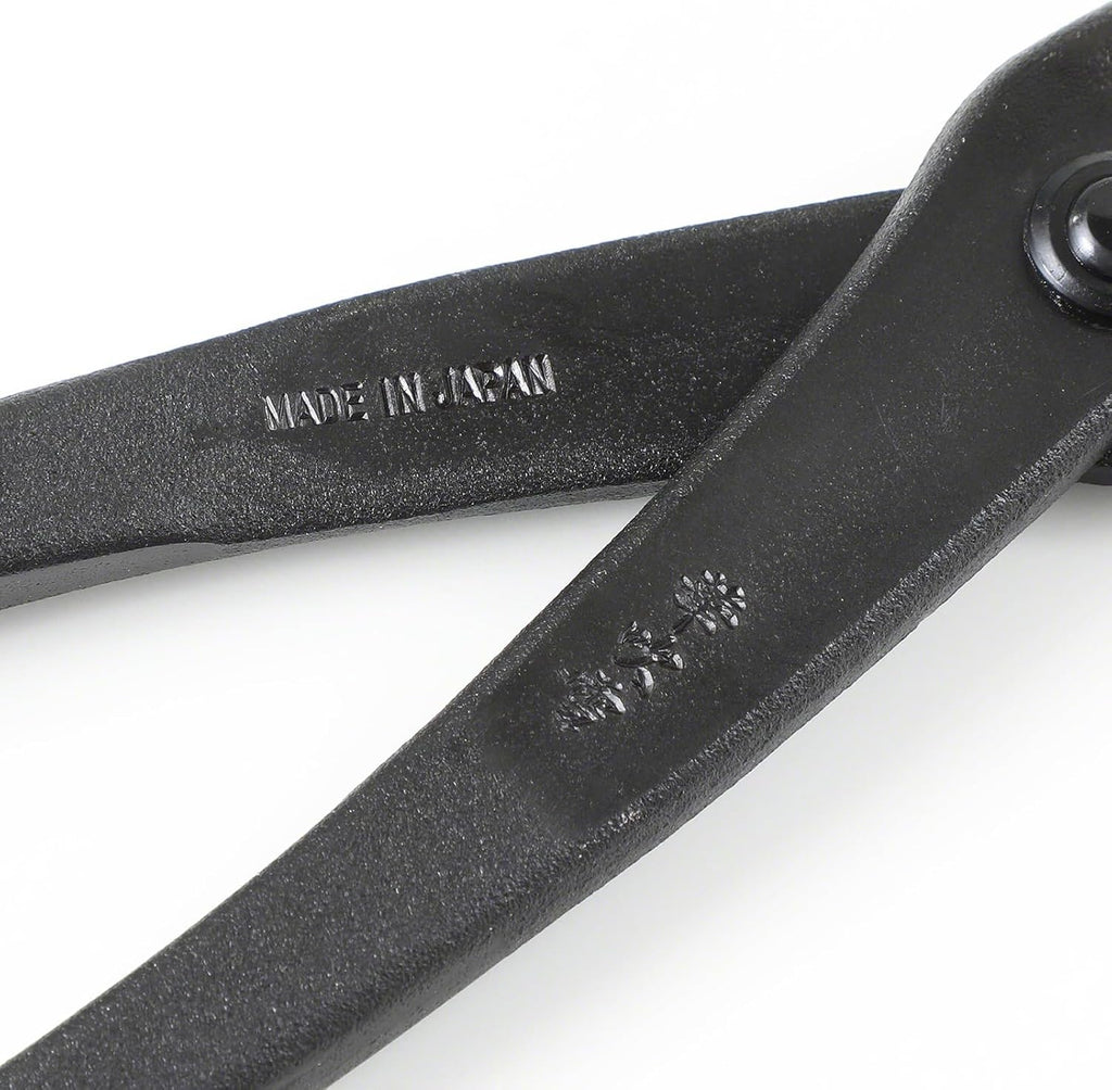 Wazakura Hanafubuki Hand Forged Bonsai Tree Wire Cutter MADE IN JAPAN 7.7inch (195mm), Japanese Garden Tool, Rounded Ends - Black