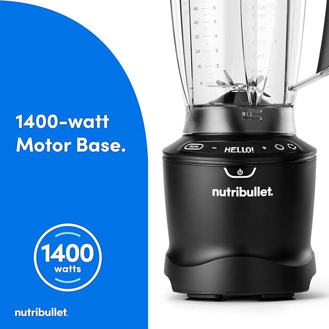 nutribullet SmartSense 5-speed, full-size blender, 1400 Watt- Matte Black