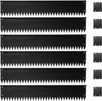 Steel Garden Edging with Top Bending Protection Metal Lanscape Edging Steel Lawn Edging 40 inch Strips, 6 inch Depth 90 Degree Bend for Garden,Lawn,Backyard, 6 Pack (6 inch-90 Degree Bend, Black)