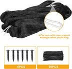 Chicken Netting 25'x25' with 1" Mesh Nylon Bird Netting for Chicken Coop, Heavy Duty Poultry Net Bird Net for Garden Deer Fence for Fruit Tree
