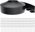 Landscape Edging 4 Inch Tall 80FT with 100Pcs Metal Spikes, Plastic Garden Edging Border Landscape Edging Border Lawn Edging for Landscaping, Flower Bed, Yard