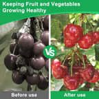 Garden Netting Pest Barrier, 10 X 50FT Insect Netting for Garden Raised Beds, Garden Bug Netting Plant Mesh for Blueberry Bushes, Figs, Plants, Vegetables Protection