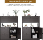 Bathroom Cabinet, Modern Bathroom Floor Storage Cabinet Organizer with 1 Door and 3 Drawers, Freestanding Cupboard for Kitchen/Living Room Use