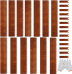 Corten Steel Landscape Edging, 40" L x 8" H, 18 GA Thickness, 13 Pack + 14 Stakes, Enhance Garden, Yard, Park, Lawn, Plants & Vegetables w/Long-Lasting Rust-Finish Cor-Ten Edging