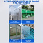Greenhouse Panels Daylighting Roof Panels Transparent Greenhouse Panel Easy to Bend and Cut for Outdoor Gardens Greenhouses.(Transparent,3.3x29.5ft)