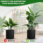 5pack Adjustable Plant Support Pole – Stackable Indoor/Outdoor Support Pole with Clamps, Suitable for Supporting Monstera and Climbing Plants, Garden Accessories, Perfect Replacement for Plant Stakes