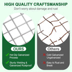 HOPERAN Hardware Cloth 1/2 Inch 36 x 50 ft - 19 Gauge Chicken Wire Fencing, Galvanized Wire Mesh Roll, Welded Wire Fence, Chicken Coop Wire Fence Gopher Wire Rabbit Wire Poultry Netting Cage