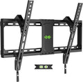 USX MOUNT Tilting TV Wall Mount for Most 37"-90" Flat Curved Screen Television, TV Bracket with Max VESA 600x400mm up to 132lbs, Low Profile Tilt Mount for 16", 24" Stud