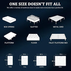 12 Inch Queen Size Mattress in a Box, Medium Firm Hybrid with Lumbar Foam and Zoned Pocket Springs for Pressure Relief and Edge Support