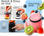 Rechargeable Smoothie Blender 700ml – Portable Mini Travel Blender for Shakes and Smoothies with Six Stainless Steel Blades and USB Charging.