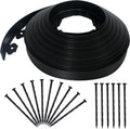 2 Inch x 100FT Landscape Edging Border with 90 Anchoring Spikes, No Dig Garden Border Edging Kit, Plastic Flexible Edging for Landscaping Garden Flower Beds Lawn Yard Paver Pathway, Black