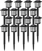 SOLPEX 16 Pack Solar Outdoor Lights, Path Lights, Walkway Lights Outdoor, Solar Garden Lights, Pathway Lights Waterproof for Garden, Yard, Landscape (Warm White)