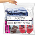 3 Gallon Large Plastic Bags with Zipper Top, | 50 Count | 2 Mil | 16" x 18" | Heavy-Duty Reusable Clear Freezer Storage Bags