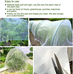 5x10Ft Mosquito Bug Insect Bird Fine Mesh Net Barrier Hunting Blind Garden Screen Netting for Protect Your Plant Fruits Flower